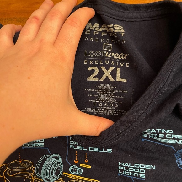 Loot Crate Mass Effect Nomad ND1 Graphic Tee – Women's Size 2XL - Picture 5 of 5